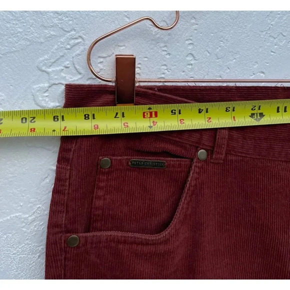 Peter Christian Mens Flat Front Corduroy Pants Cinnamon Sz W38x L30 - Picture 6 of 11